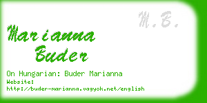 marianna buder business card